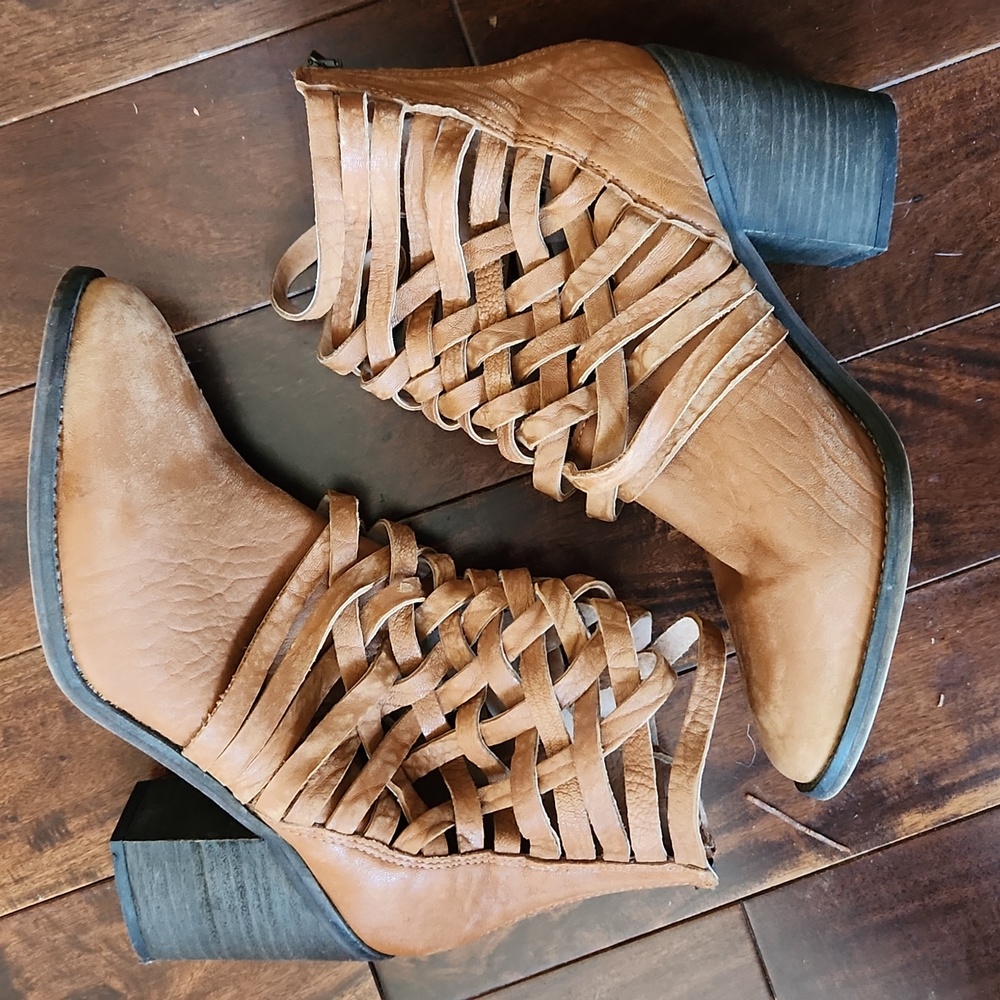 Free People Woven Leather Boots 41‎ US 10 - Picture 11 of 16